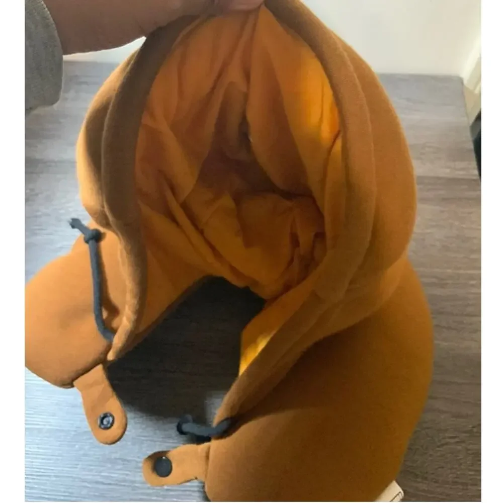 Kigurumi Travel Pillow Poop Emoji Neck Pillow Plush Brown NWT